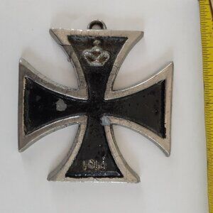 Vintage Surfer Iron Cross Black Pendant 1970’s